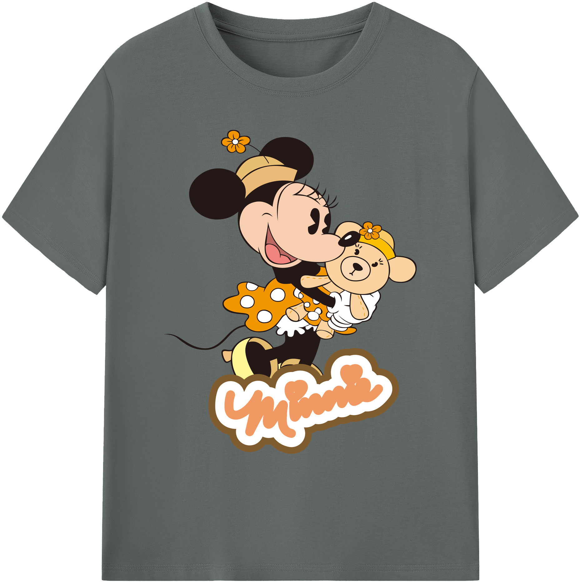 ミッキーマウス Mickey Mouse 綿100％ メンズ半袖Tシャツ｜肌触りやわらか＆通気性
